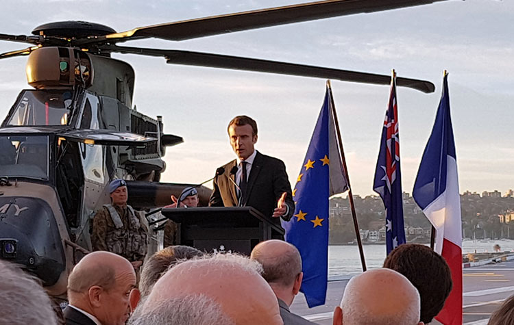 Visite du Président de la République française Mr Emmanuel Macron en Australie 2018